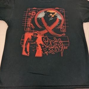 Chris Brown Vintage 2011 F.A.M.E Tour Rap Tee Large